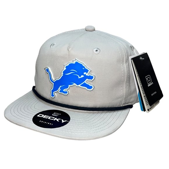 Detroit Lions 3D Classic Rope Hat- Grey/ Charcoal - Picture 2 of 4